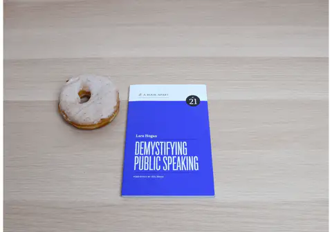 Paperback of Demystifying Public Speaking with donuts